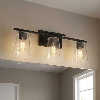 Calhoun Three Light Bath Bar in Black