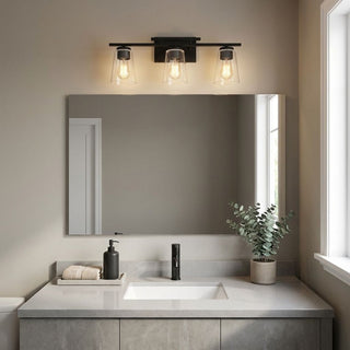 Calhoun Three Light Bath Bar in Black