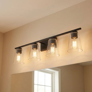 Calhoun Four Light Bath Bar in Black