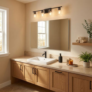 Calhoun Four Light Bath Bar in Black