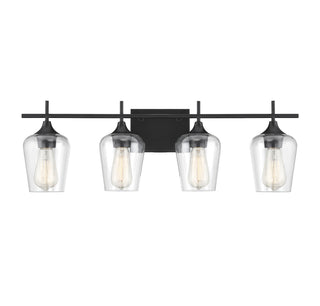Savoy House - 8-4030-4-BK - Four Light Bath Bar - Octave - Black