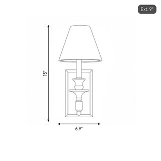 Washburn One Light Wall Sconce in Polished Nickel