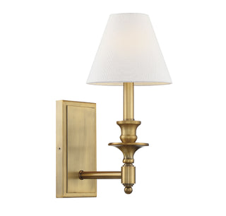 Washburn One Light Wall Sconce in Warm Brass