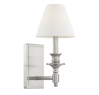 Washburn One Light Wall Sconce in Satin Nickel