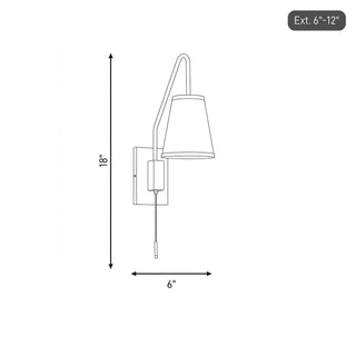 Owen One Light Wall Sconce in Warm Brass