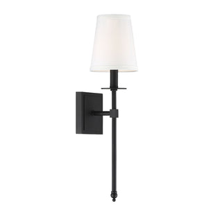 Monroe One Light Wall Sconce in Matte Black