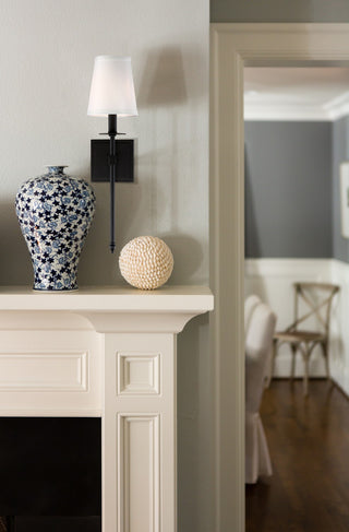Monroe One Light Wall Sconce in Matte Black
