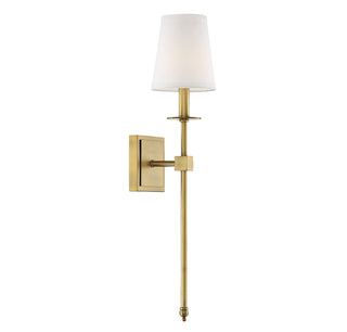 Monroe One Light Wall Sconce in Warm Brass