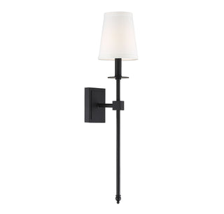 Monroe One Light Wall Sconce in Matte Black