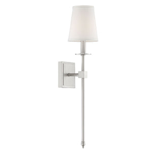 Monroe One Light Wall Sconce in Satin Nickel