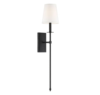 Monroe One Light Wall Sconce in Matte Black