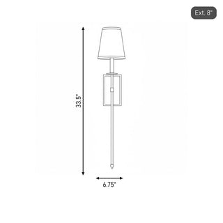 Monroe One Light Wall Sconce in Matte Black