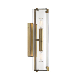 Winfield Two Light Wall Sconce in Warm Brass