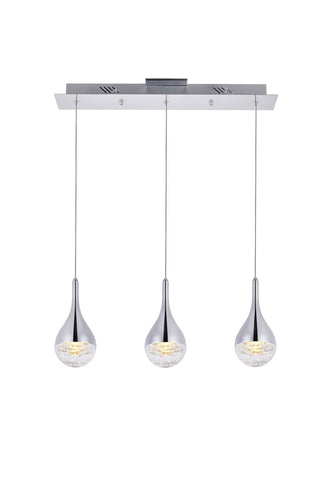 Elegant Lighting - 3803D24C - LED Chandelier - Amherst - chrome