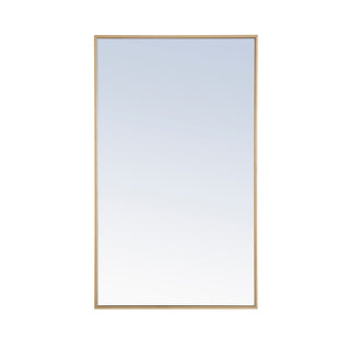 Elegant Lighting - MR4075BR - Mirror - Monet - Brass
