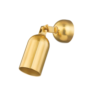 STURBRIDGE Wall Sconce with Aged Brass Finish