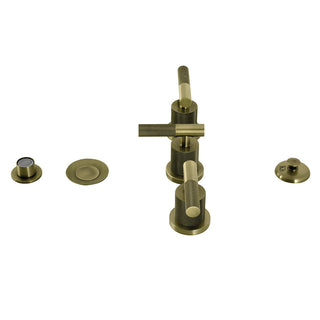 Convergent Bidet Faucet in Antique Brass