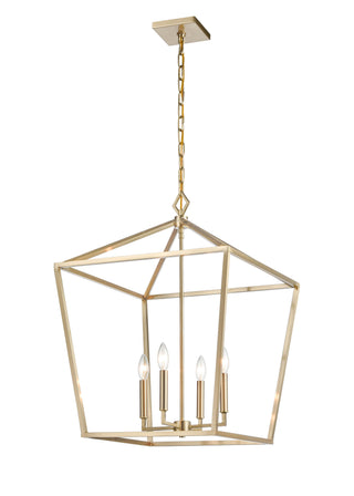 4-Light Pendant light Modern Gold