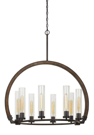 Cal Lighting - FX-3691-8 - Eight Light Chandelier - Sulmona - Oak/Iron