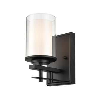 Huderson 1-Light Wall Sconce Matte Black