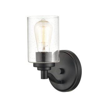 1-Light Wall Sconce Matte Black