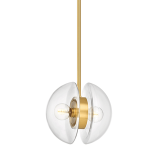Kert Pendant with Aged Brass Finish