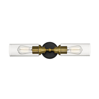 Millennium - 2412-MB/HBZ - Two Light Vanity - Matte Black/Heirloom Bronze