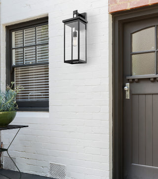Barkeley One Light Outdoor Wall Sconce in Powder Coated Black