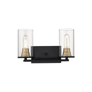 Millennium - 3492-MB/HBZ - Two Light Vanity - Pasadena - Matte Black/Heirloom Bronze