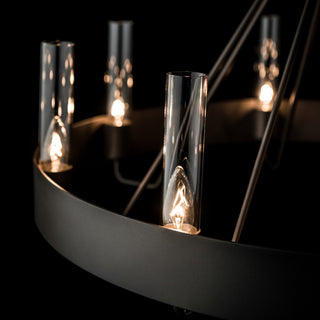 Banded Banded Ring Chandelier in Dark Smoke