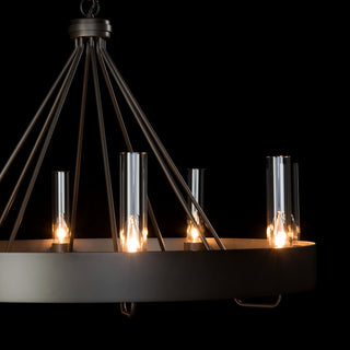 Banded Banded Ring Chandelier in Dark Smoke