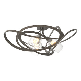 Hubbardton Forge - 128720-SKT-07-ZM0621 - Nest Semi-Flush - Nest - Dark Smoke