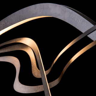 Crossing Waves Crossing Waves LED Pendant in Dark Smoke