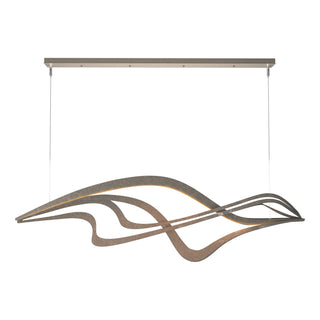 Hubbardton Forge - 139905-LED-STND-07 - Crossing Waves LED Pendant - Crossing Waves - Dark Smoke