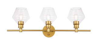 Elegant Lighting - LD2316BR - Three Light Wall Sconce - Gene - Brass and Clear glass