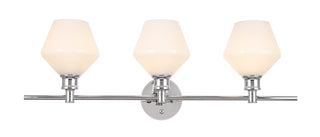 Elegant Lighting - LD2317C - Three Light Wall Sconce - Gene - Chrome and Frosted white glass