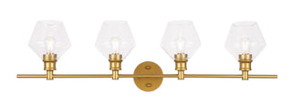 Elegant Lighting - LD2320BR - Four Light Wall Sconce - Gene - Brass and Clear glass