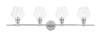 Elegant Lighting - LD2320C - Four Light Wall Sconce - Gene - Chrome and Clear glass