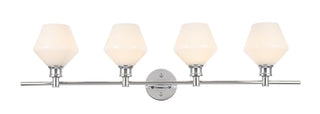 Elegant Lighting - LD2321C - Four Light Wall Sconce - Gene - Chrome and Frosted white glass