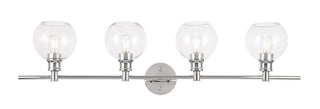 Elegant Lighting - LD2322C - Four Light Wall Sconce - Collier - Chrome and Clear glass