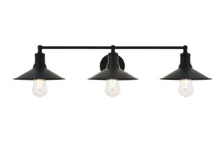 Elegant Lighting - LD4033W33BK - Three Light Wall Sconce - Etude - black
