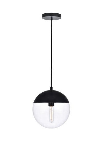 Elegant Lighting - LD6033BK - One Light Pendant - Eclipse - Black and Clear