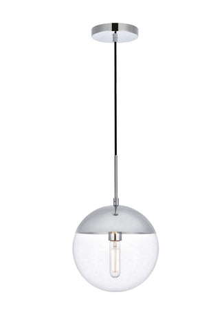 Elegant Lighting - LD6035C - One Light Pendant - Eclipse - Chrome and Clear