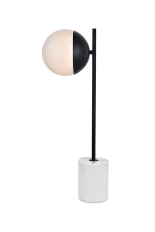 Elegant Lighting - LD6104BK - One Light Table Lamp - Eclipse - Black and frosted white