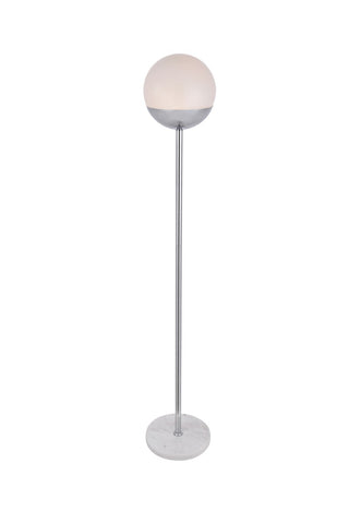 Elegant Lighting - LD6148C - One Light Floor Lamp - Eclipse - Chrome and frosted white
