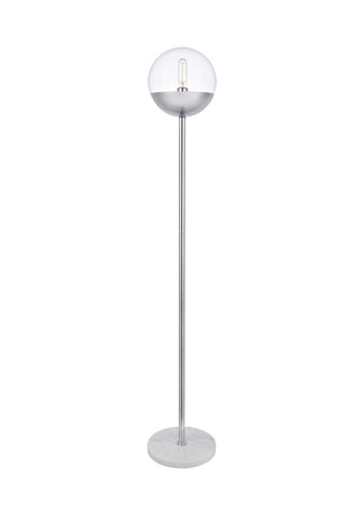 Elegant Lighting - LD6149C - One Light Floor Lamp - Eclipse - Chrome and Clear