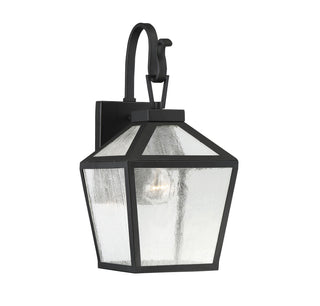 Woodstock One Light Wall Mount in Black