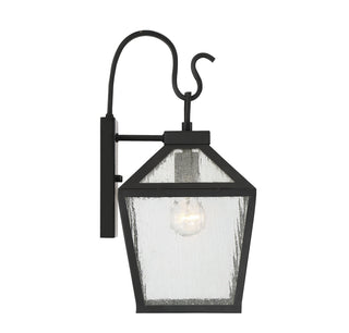 Woodstock One Light Wall Mount in Black