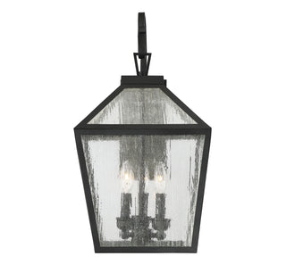 Woodstock Three Light Wall Lantern in Black