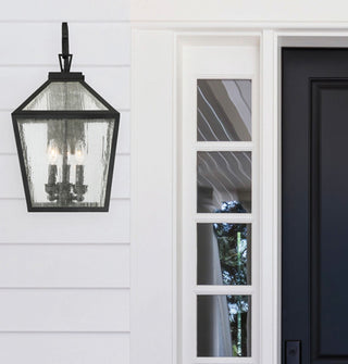 Woodstock Three Light Wall Lantern in Black
